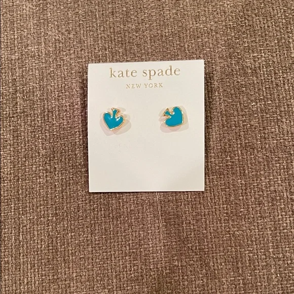 Kate Spade Blue Studs - Picture 2 of 3